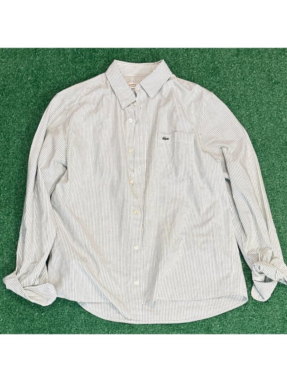 Lacoste Striped Button Up | LDescription:Vintage...
